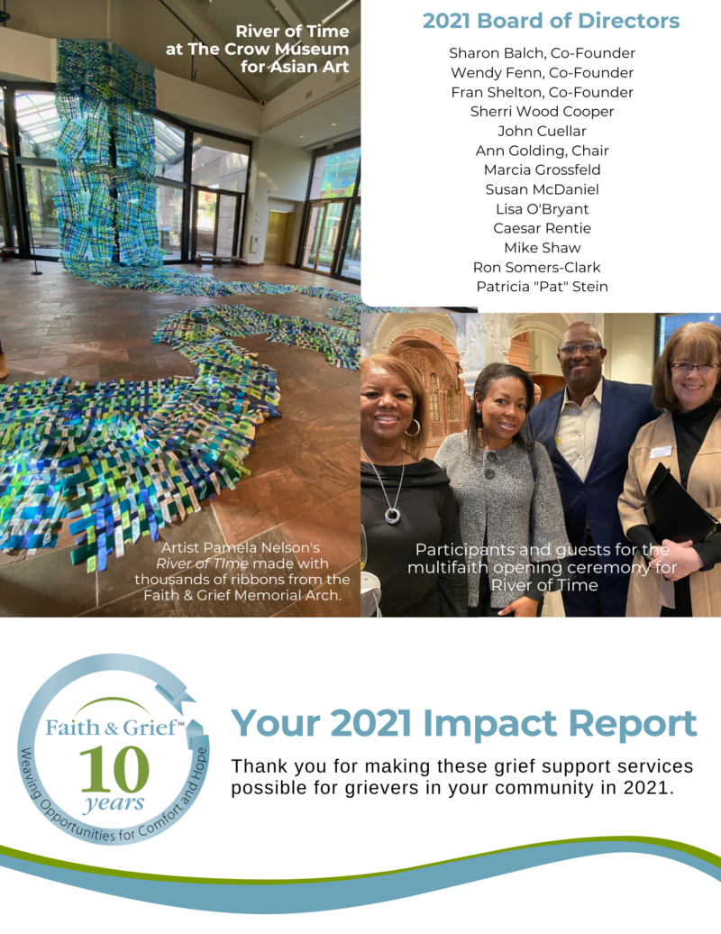 2021 Annual Impact Report - Faith & Grief Ministries